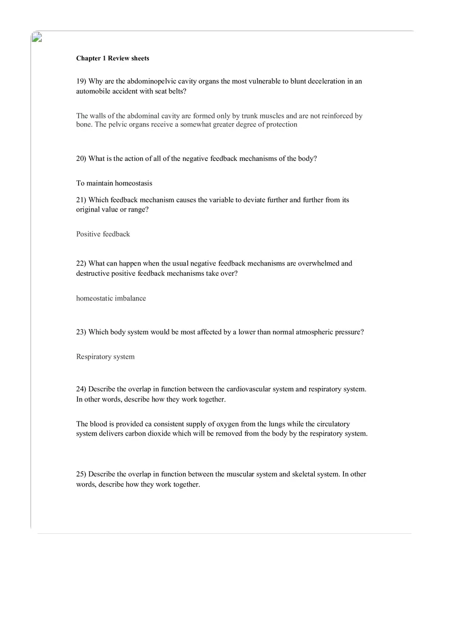 The Human Body An Orientation Worksheets Answer - Page 18