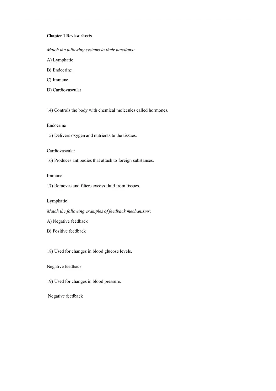 The Human Body An Orientation Worksheets Answer - Page 21