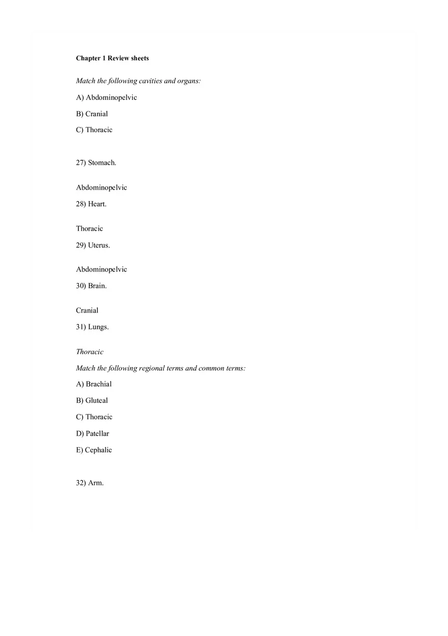 The Human Body An Orientation Worksheets Answer - Page 23