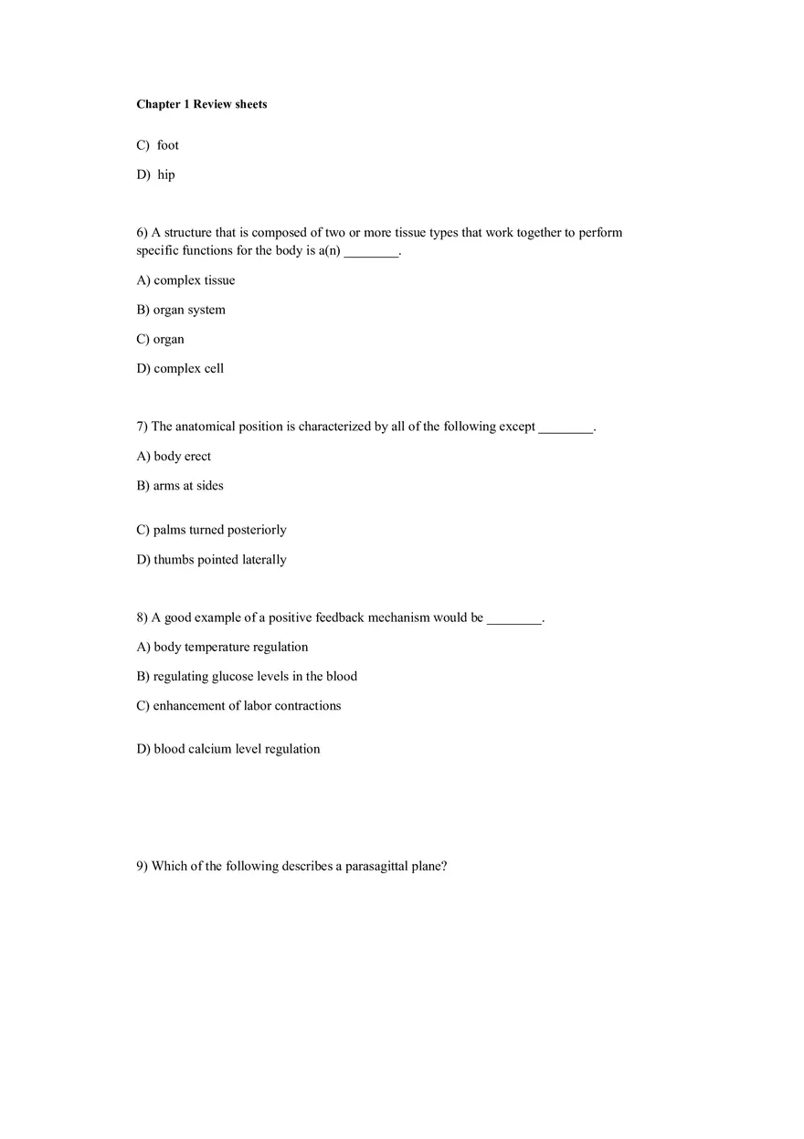The Human Body An Orientation Worksheets Answer - Page 3