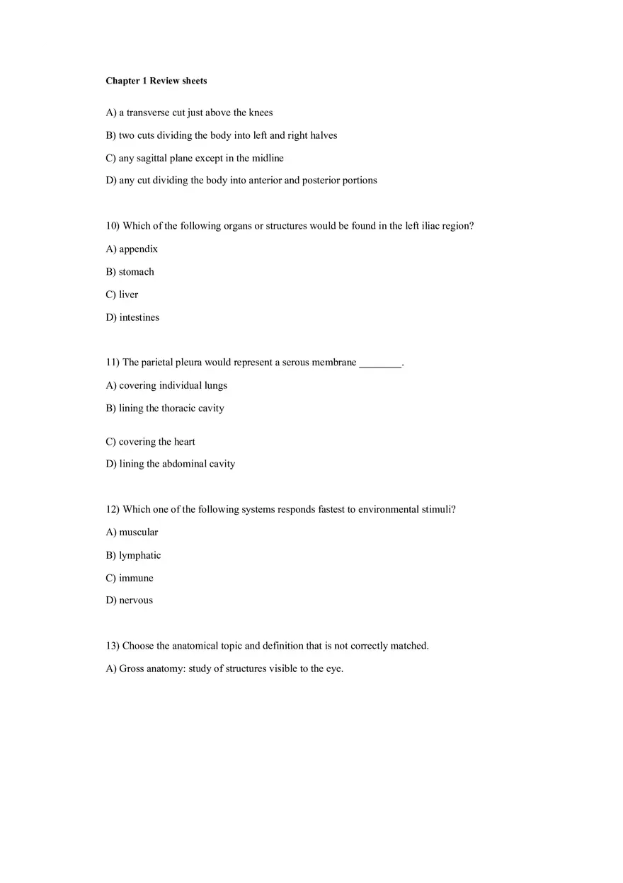 The Human Body An Orientation Worksheets Answer - Page 4