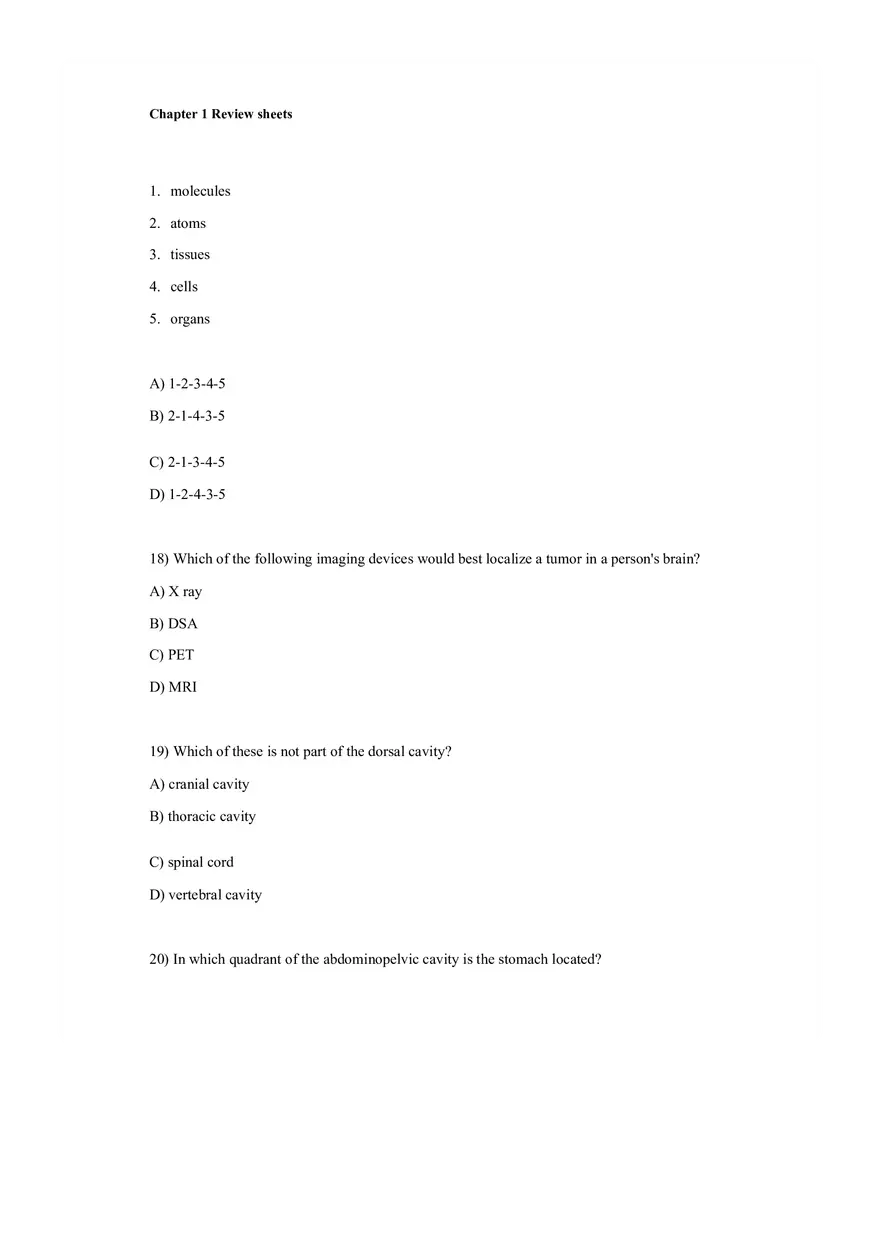 The Human Body An Orientation Worksheets Answer - Page 6