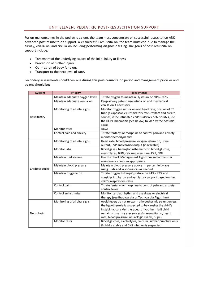 PALS Study Guide Part 4 - Page 9