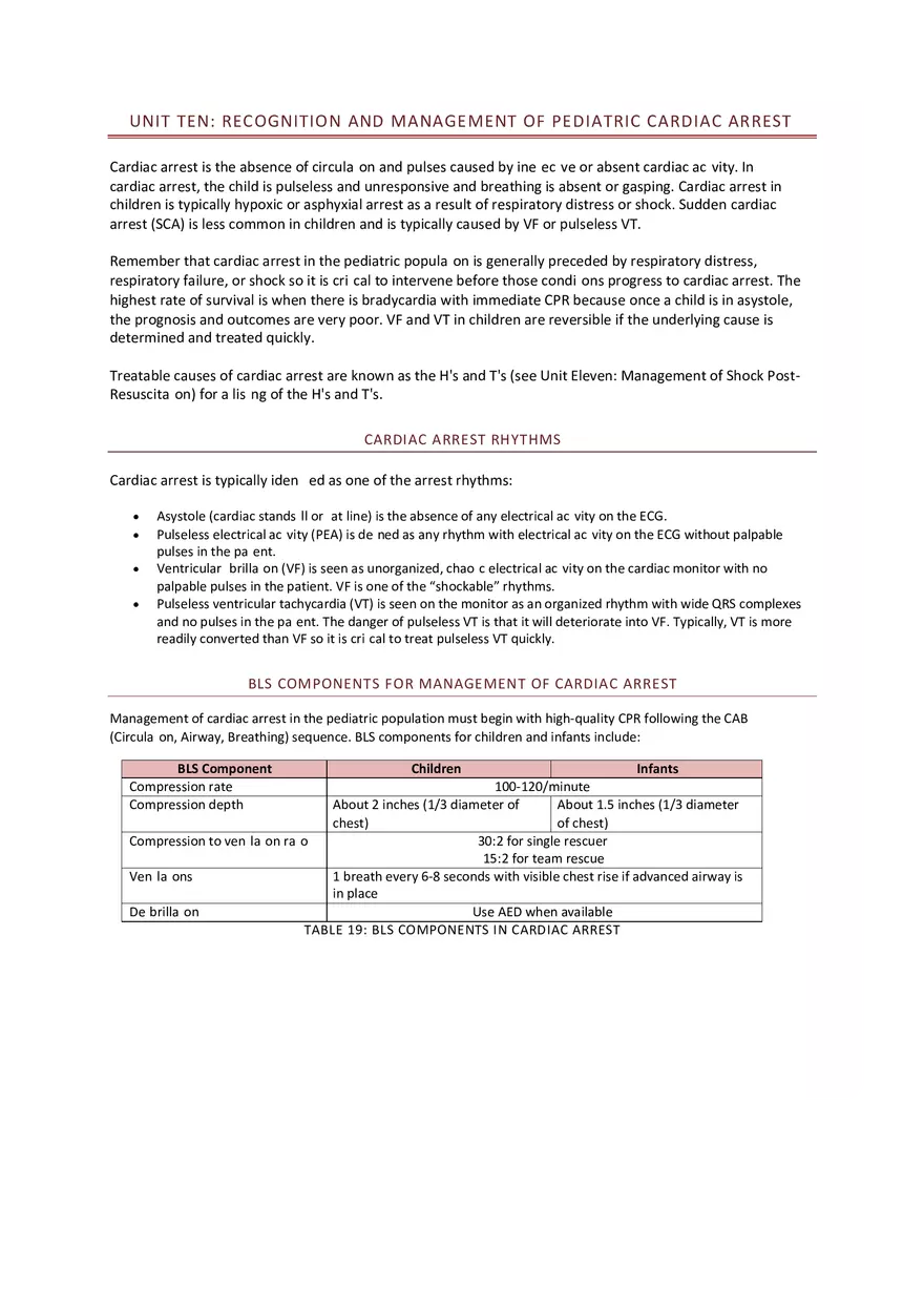 PALS Study Guide Part 4 - Page 5