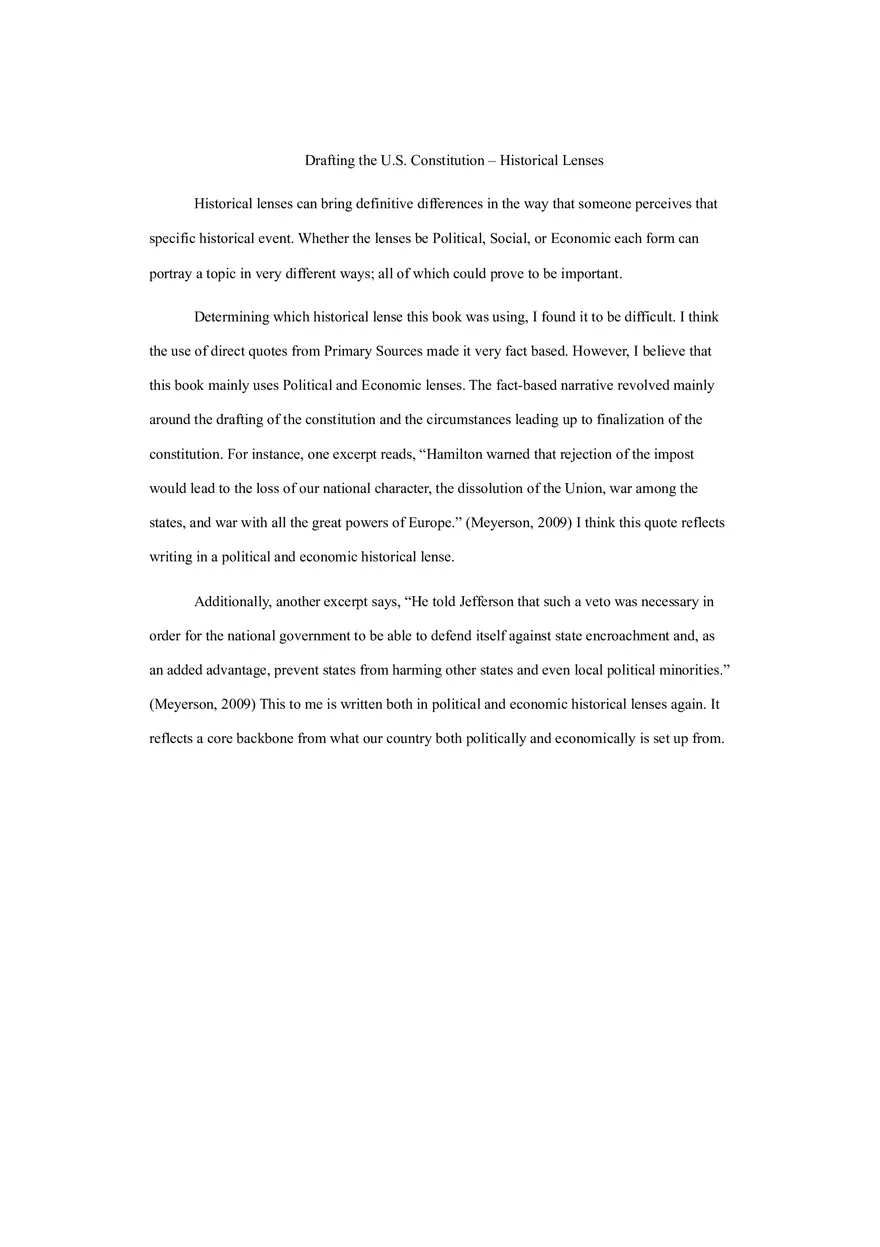 Drafting the U.S. Constitution - Historical Lenses - Page 1