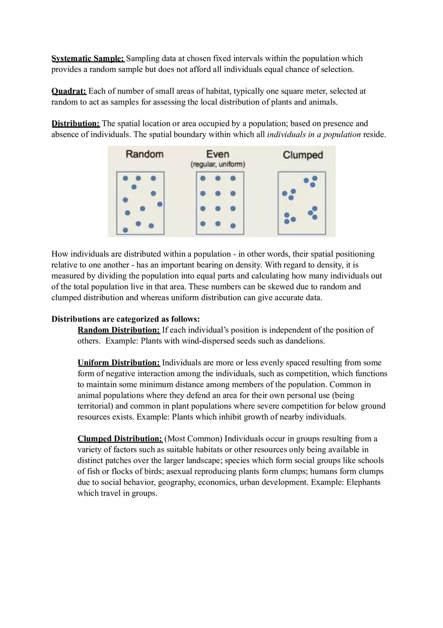 Ecology Study Guide for Exam Part 2 - Page 12