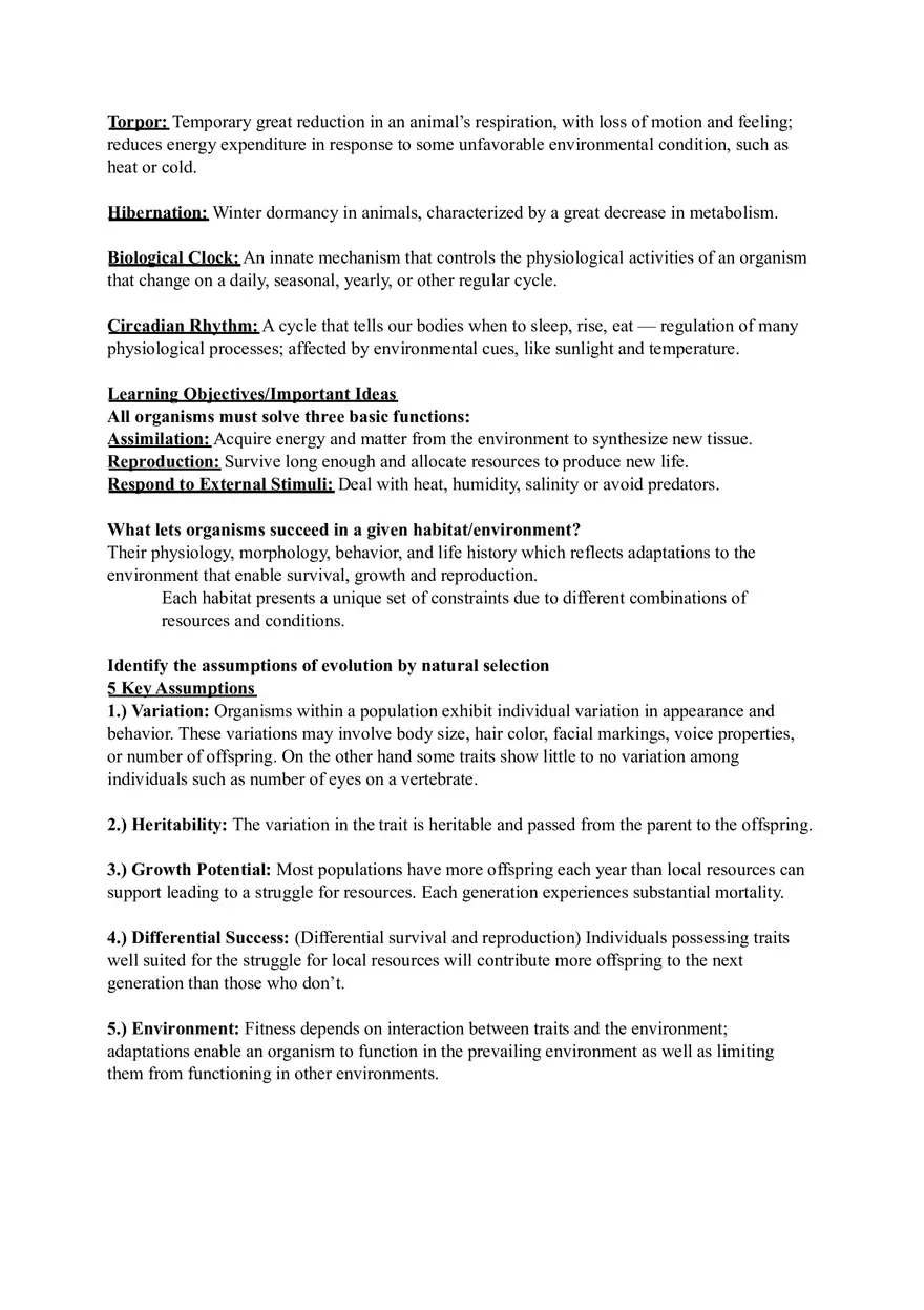 Ecology Study Guide for Exam Part 2 - Page 6