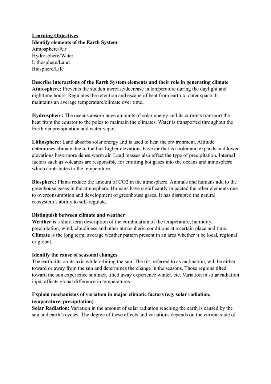 Ecology Study Guide for Exam Part 1 - Page 10