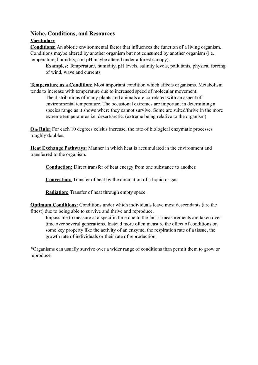 Ecology Study Guide for Exam Part 1 - Page 12