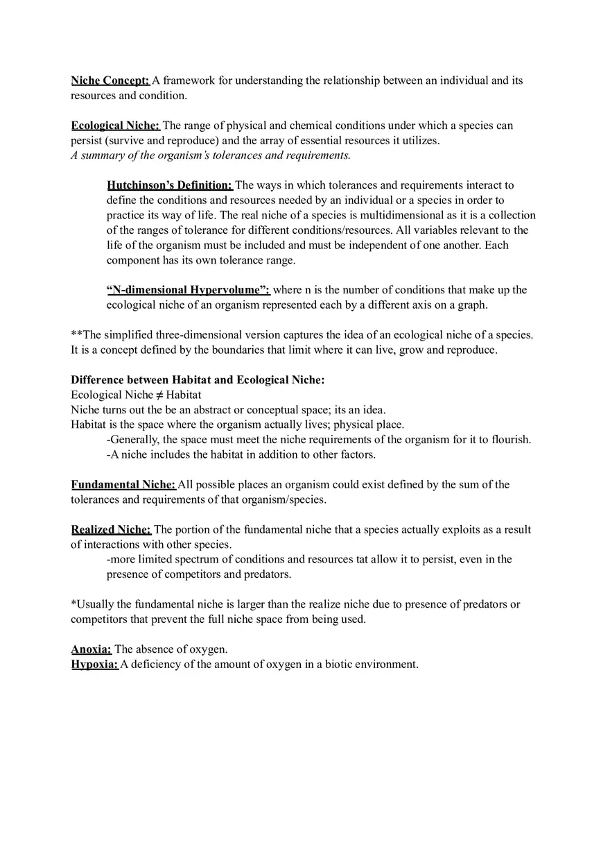 Ecology Study Guide for Exam Part 1 - Page 4