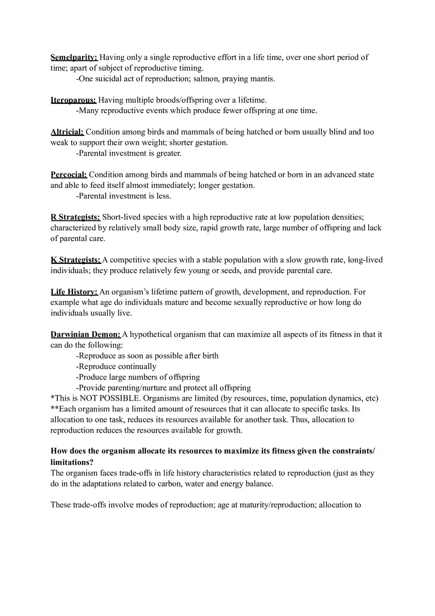 Ecology Study Guide for Exam Part 3 - Page 7