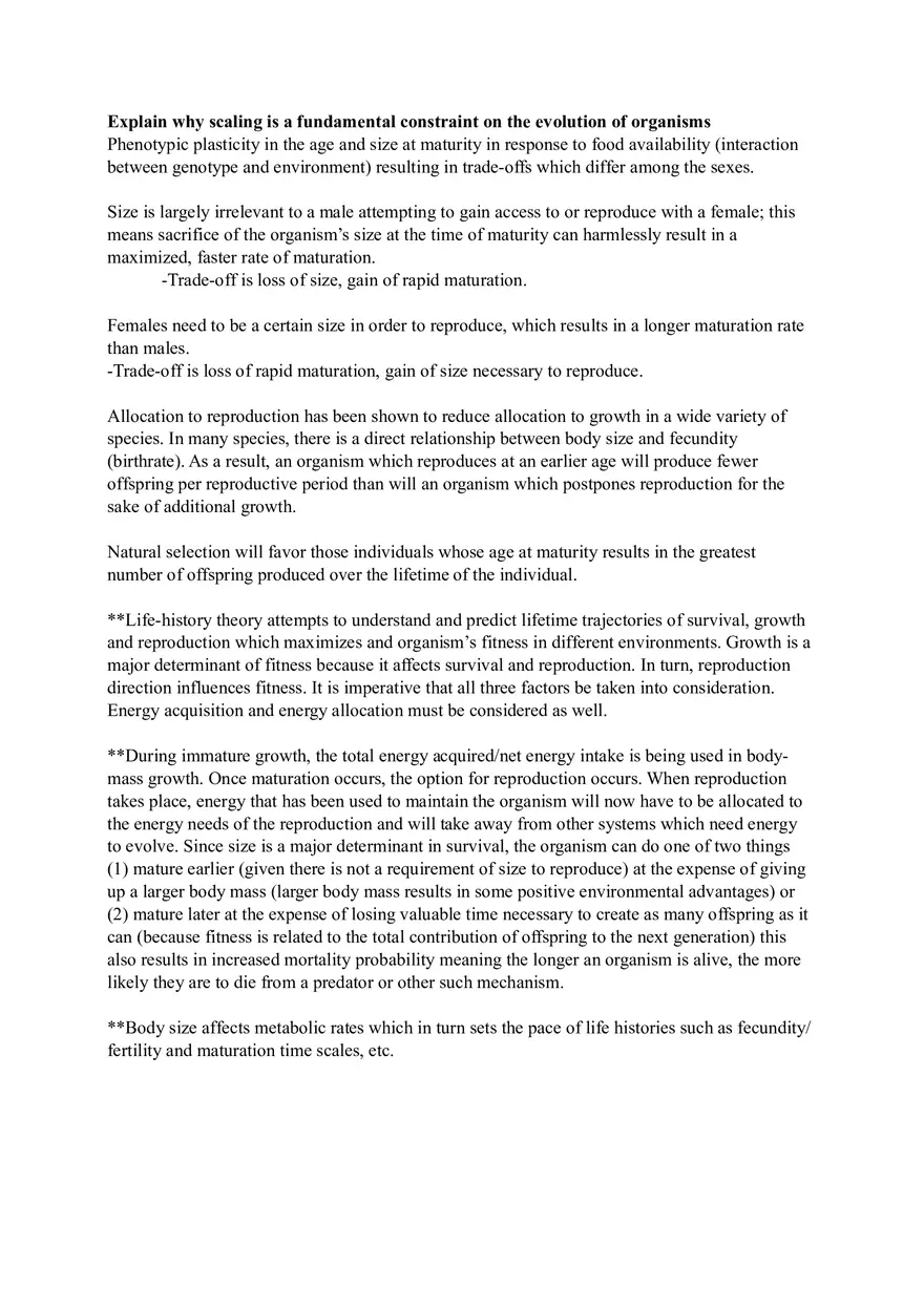 Ecology Study Guide for Exam Part 3 - Page 9