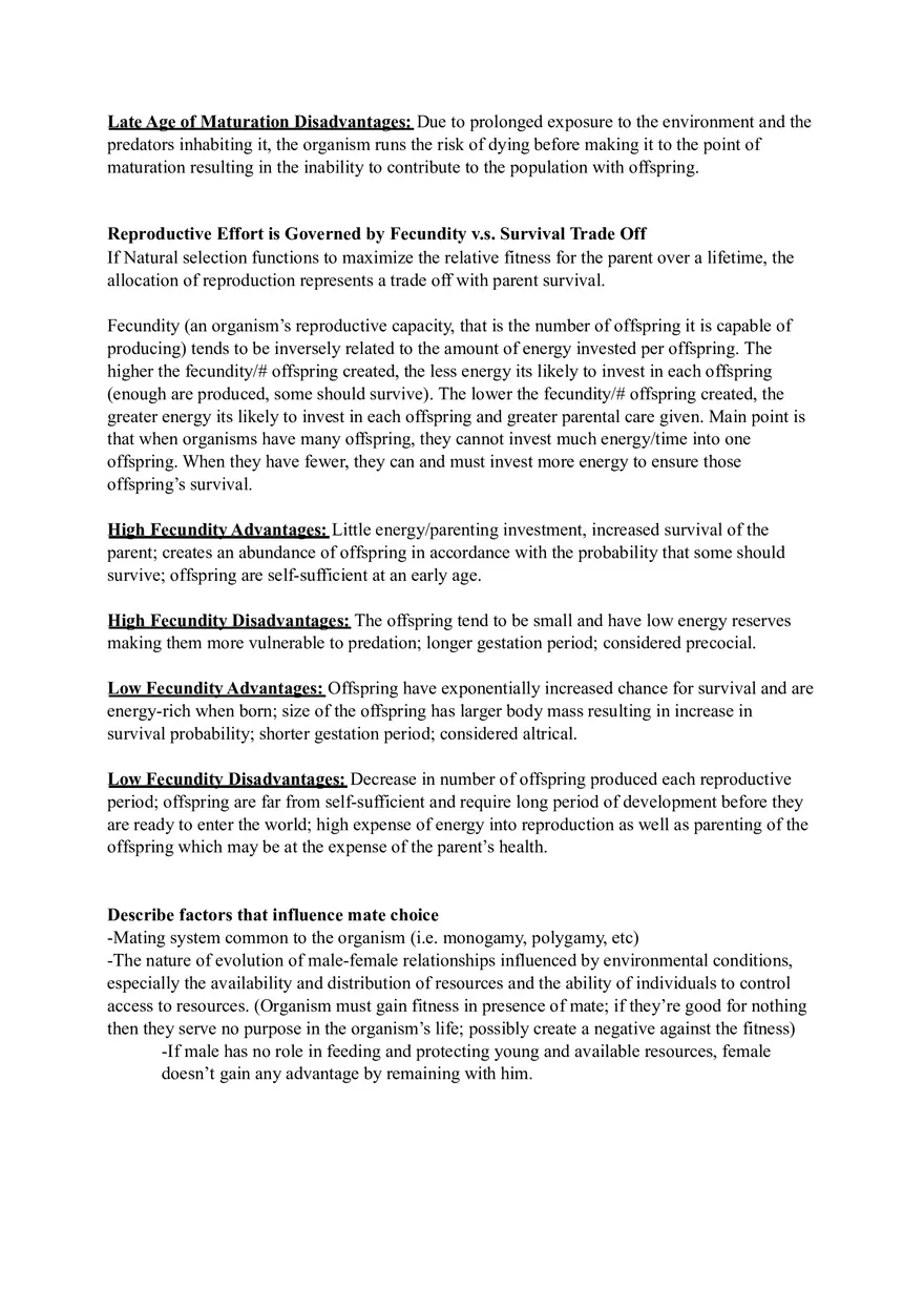 Ecology Study Guide for Exam Part 3 - Page 11