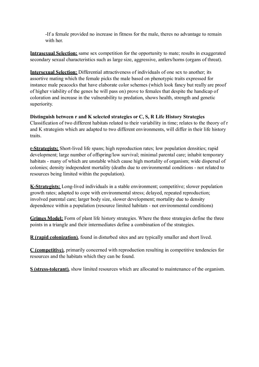 Ecology Study Guide for Exam Part 3 - Page 3