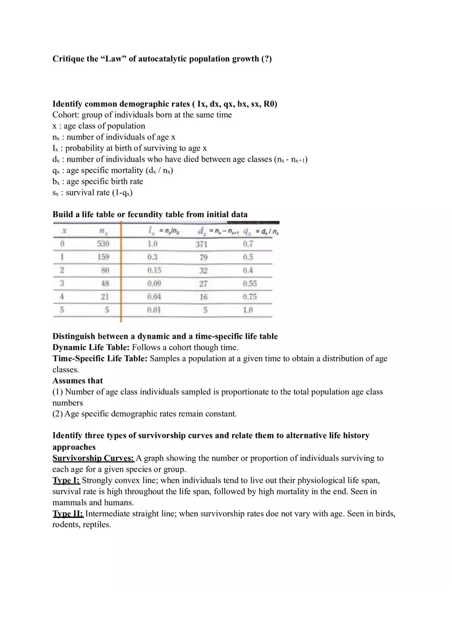 Ecology Study Guide for Exam Part 3 - Page 4