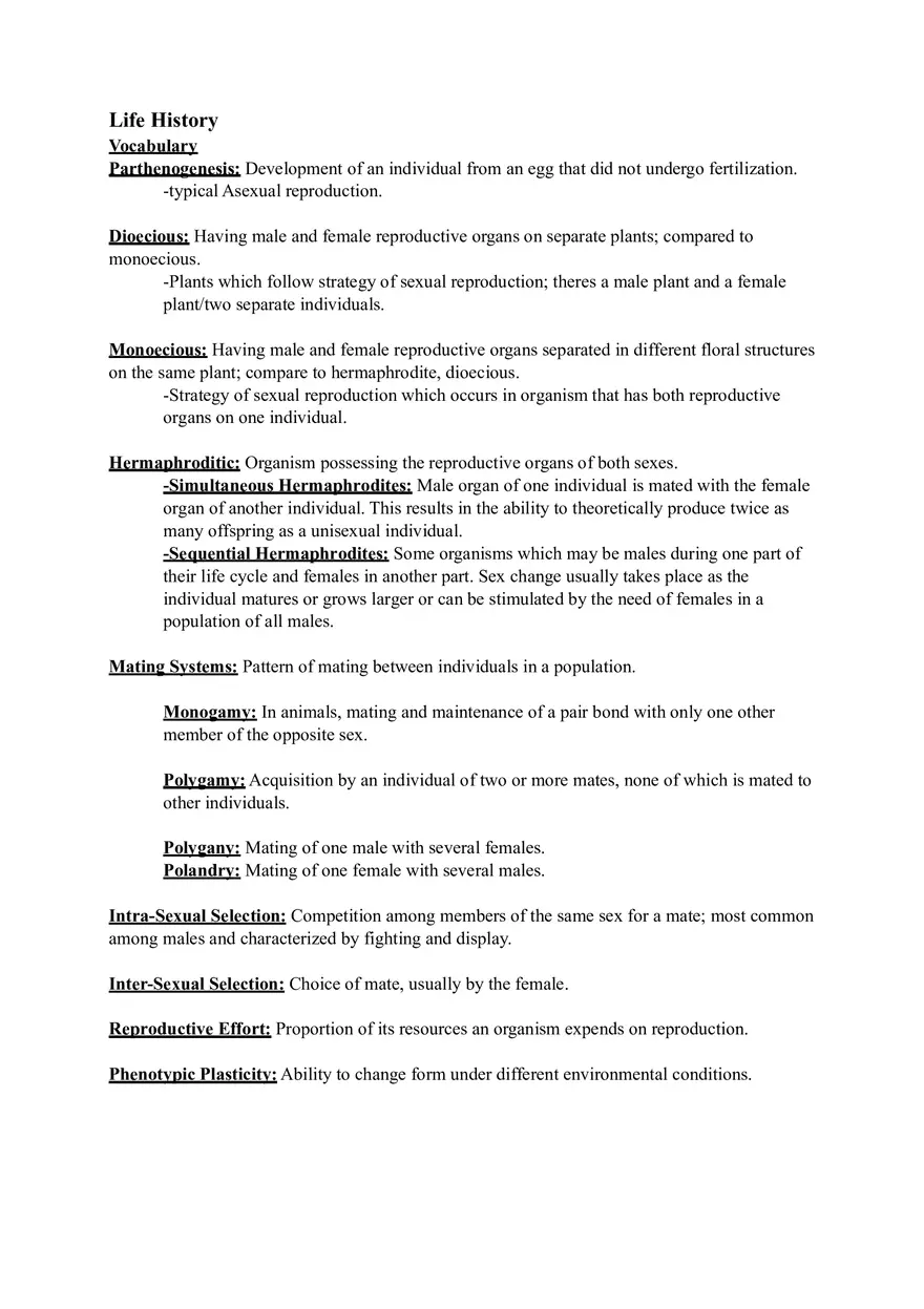Ecology Study Guide for Exam Part 3 - Page 6