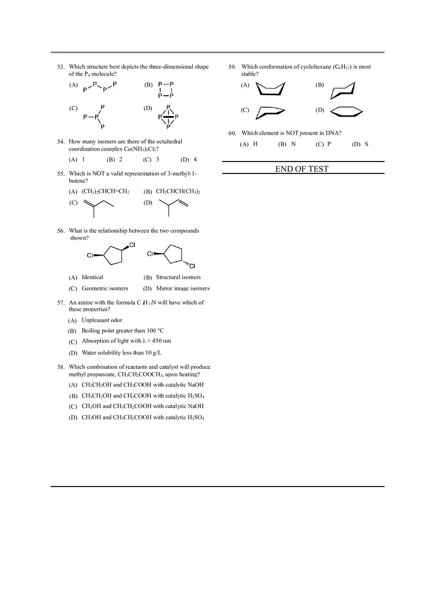 Local Chemistry Olympiad Answer Key - Page 7
