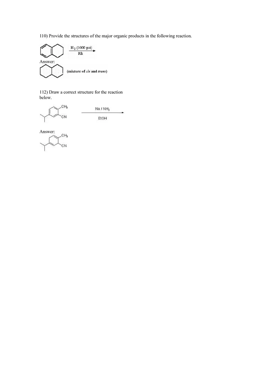 Reactions of Aromatic Compounds Answers Part 2 - Page 9