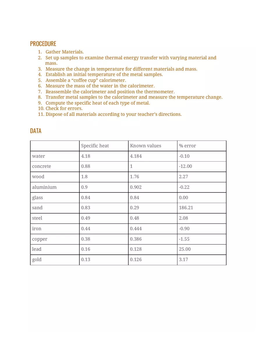 Lab Thermal Energy Transfer - Page 2