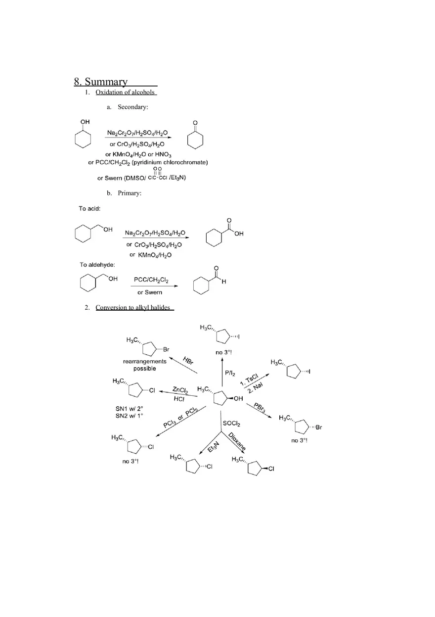 Classification of Organic Reactions Study Guide - Page 4