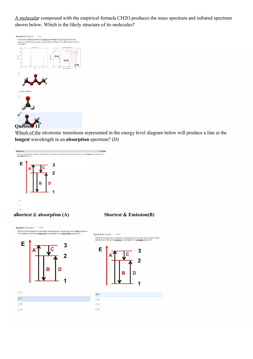 Mass Spectrometry and Percent Composition Test 2 and 3 - Page 10