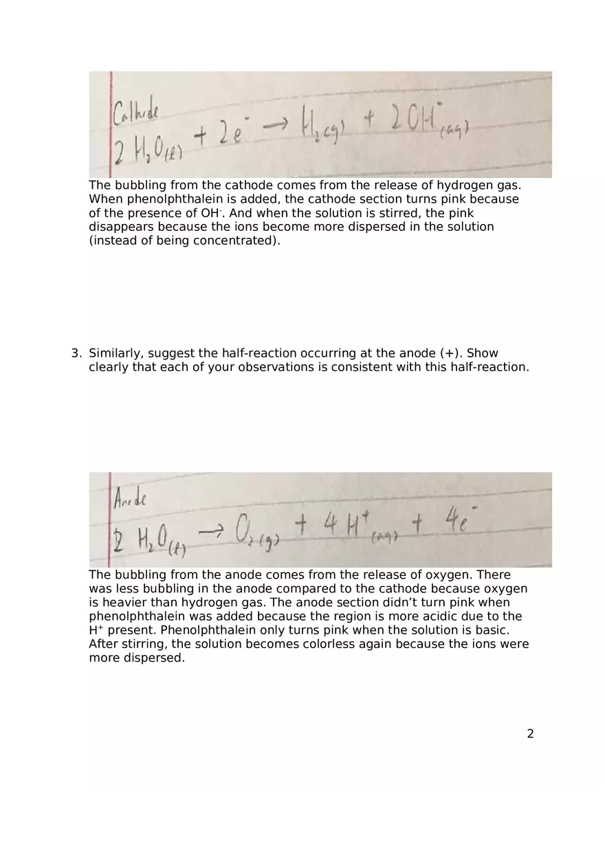 Lab Electrochemistry (Parts II and IV) - Page 2