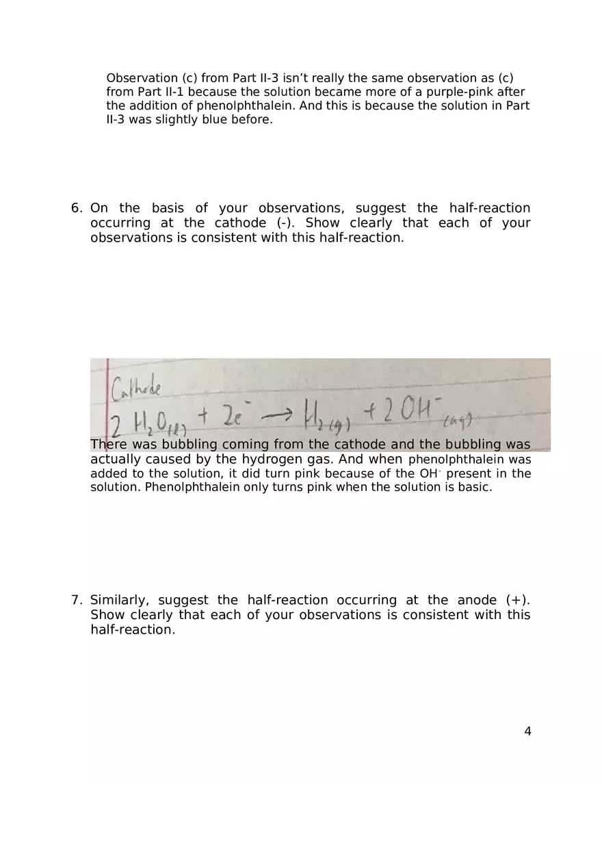 Lab Electrochemistry (Parts II and IV) - Page 4