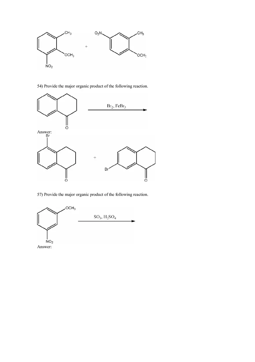 Reactions of Aromatic Compounds Answers Part 1 - Page 9