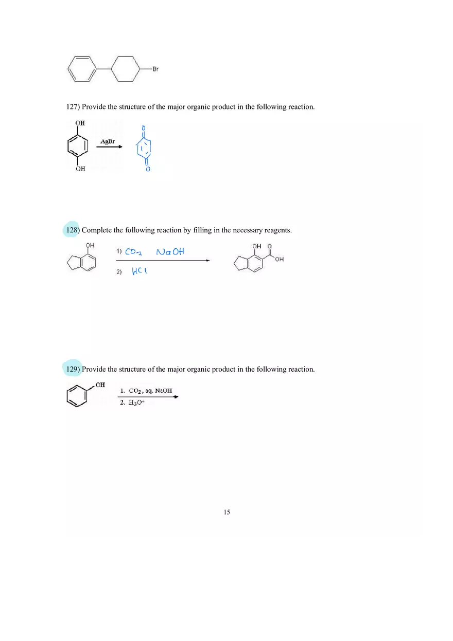 Reactions of Aromatic Compounds Answer Key - Page 7