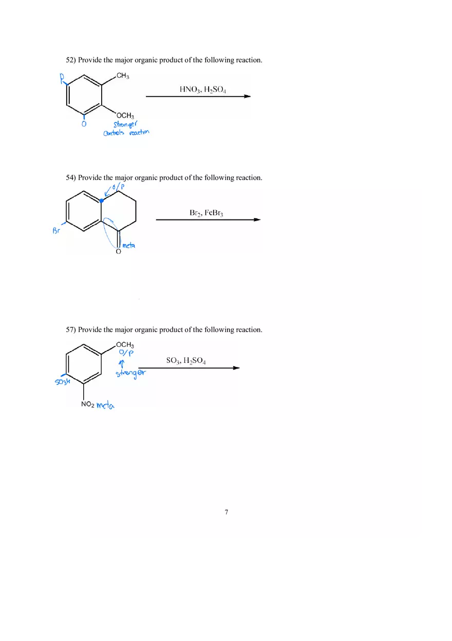 Reactions of Aromatic Compounds Answer Key - Page 12