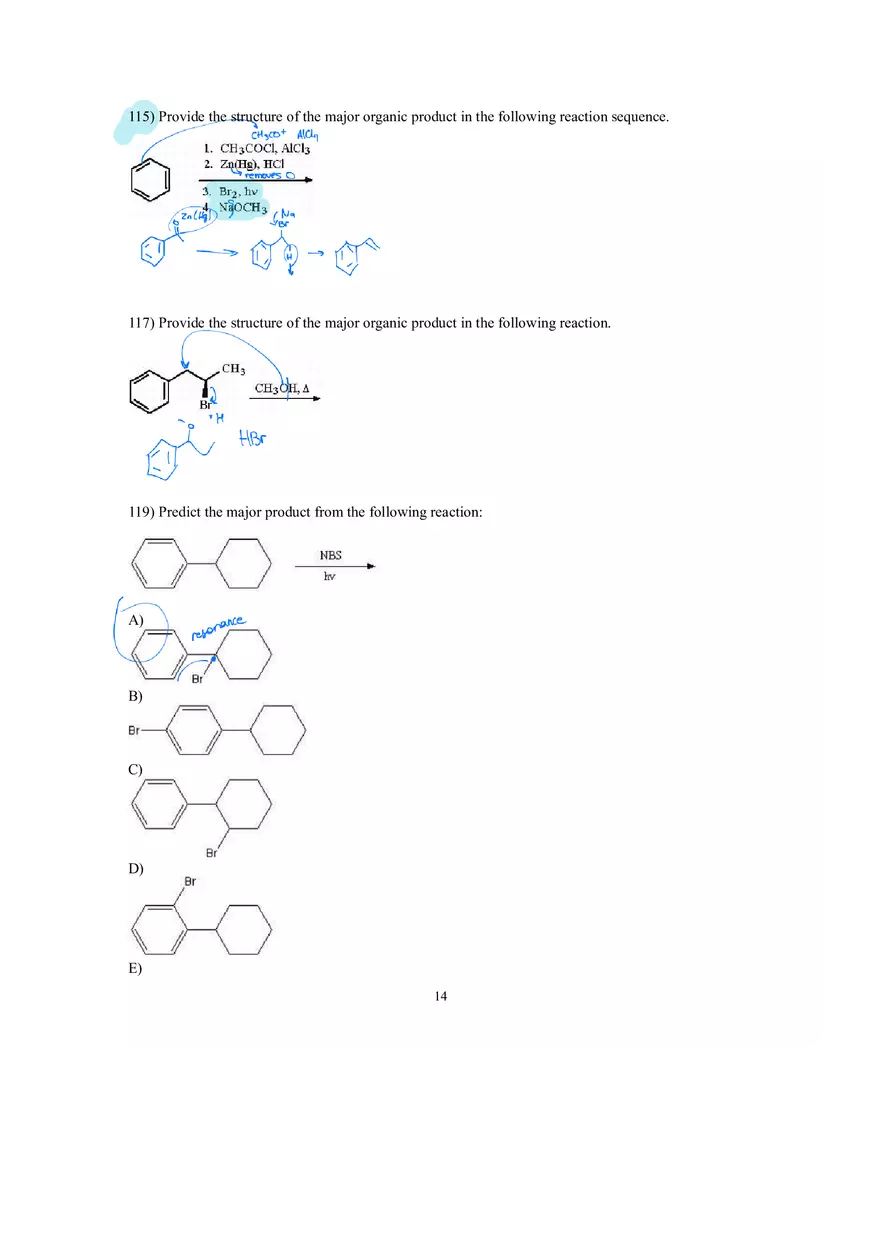 Reactions of Aromatic Compounds Answer Key - Page 6