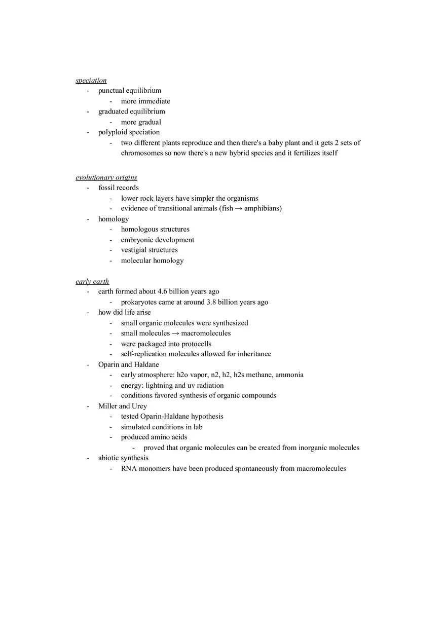Evidence for Evolution Study Guide - Page 4