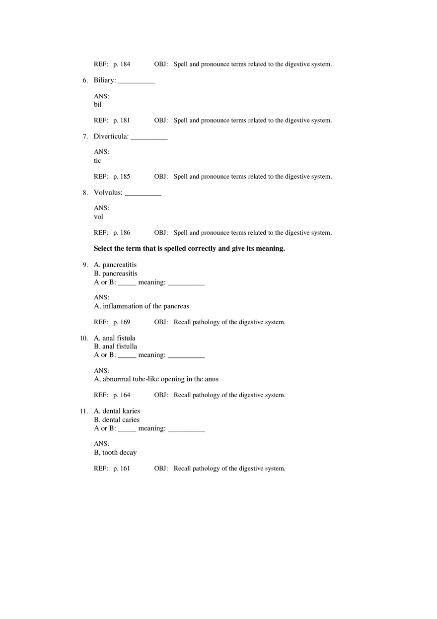 Digestive System (The Language of Medicine) Part 2 - Page 3