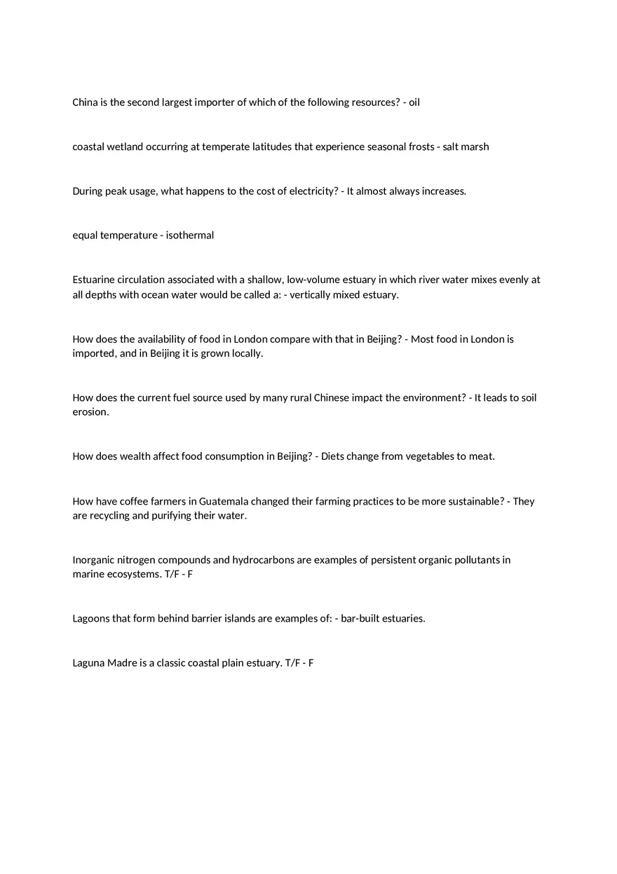 Environmental and Geographic Impacts on Resource Use and Sustainability - Page 1