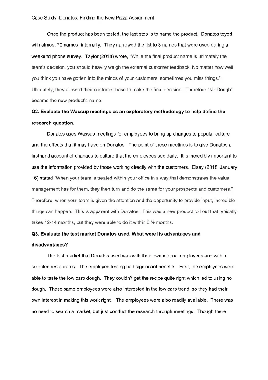 Case Study Donatos Finding the New Pizza - Page 2