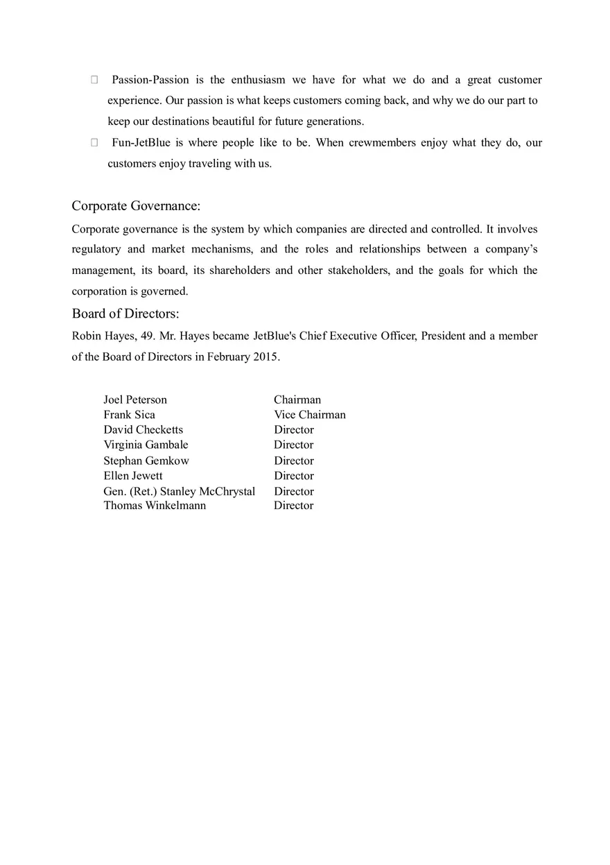 Case Analysis on Jet Blue Airways Part 1 - Page 3