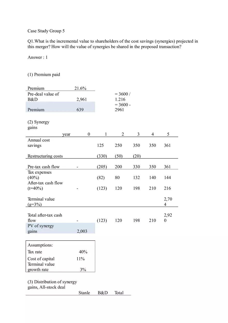 Case Study Stanley Black and Decker, Inc - Page 1