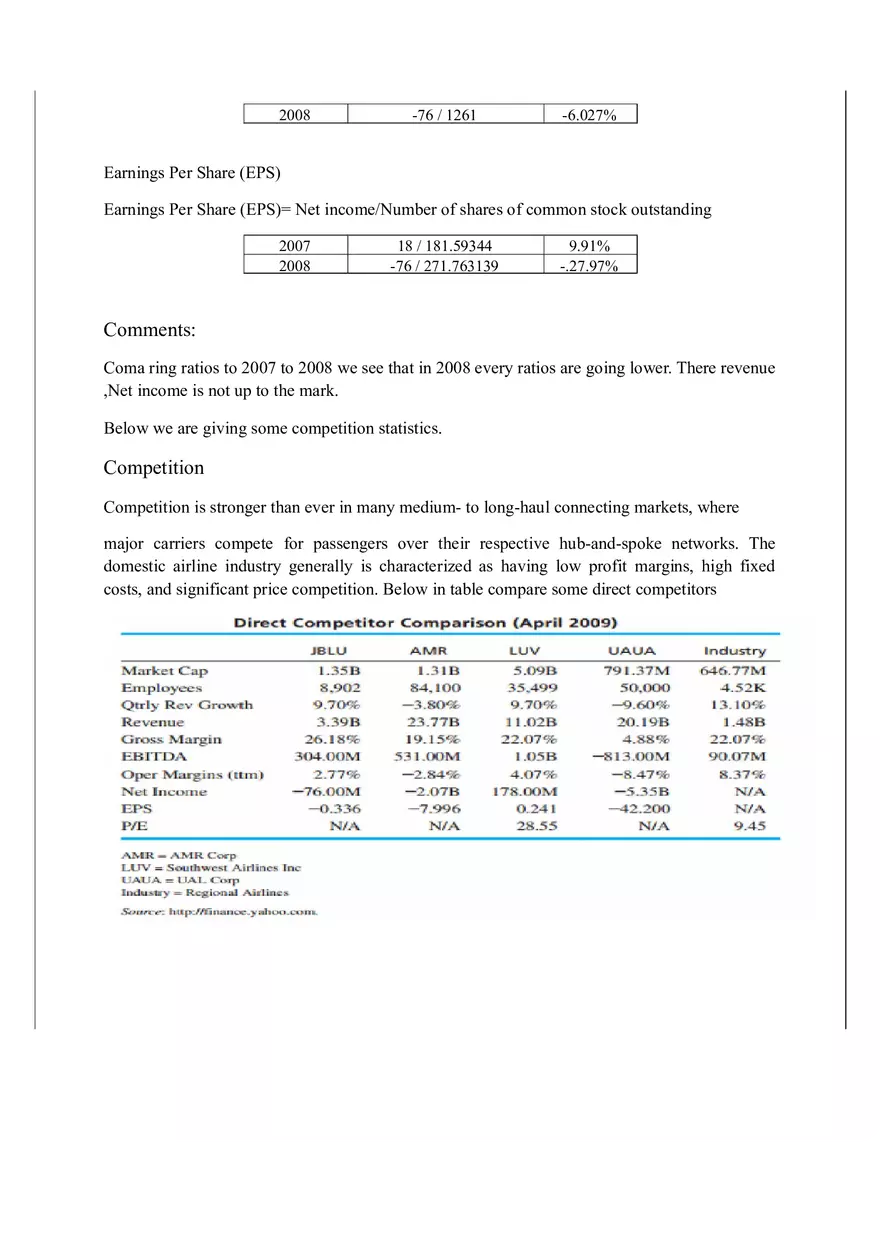 Case Analysis on Jet Blue Airways Part 2 - Page 8