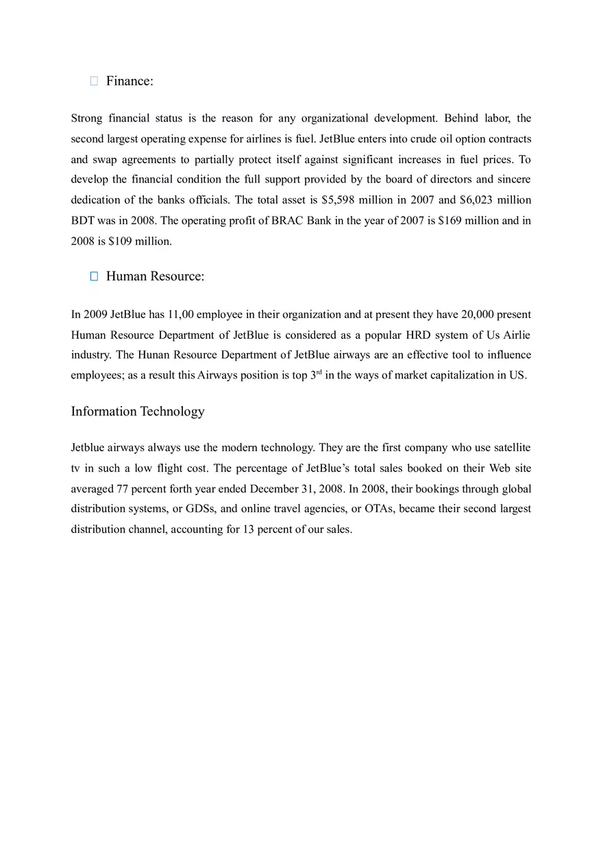 Case Analysis on Jet Blue Airways Part 2 - Page 3
