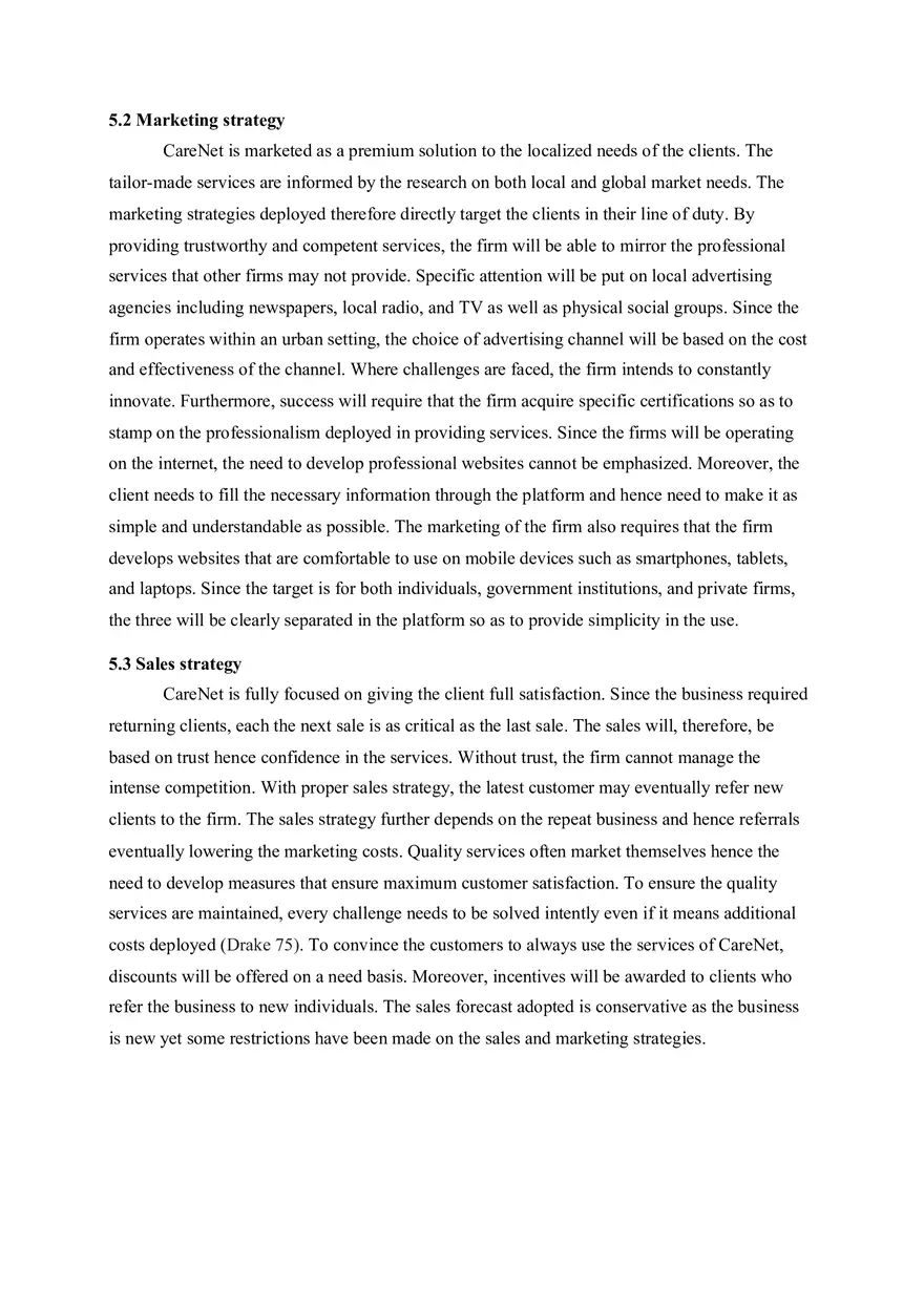Virtual Assistant Business Plan - Page 5