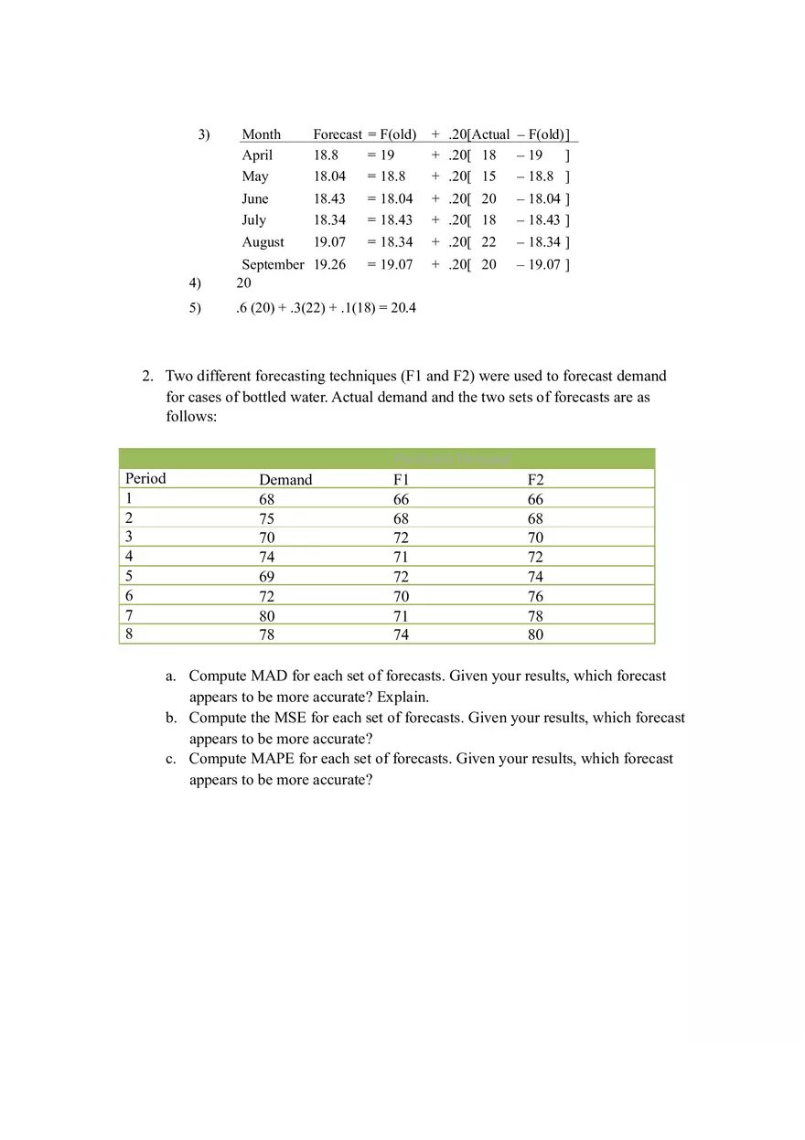 Sales Forecasting Methods Solutions - Page 3