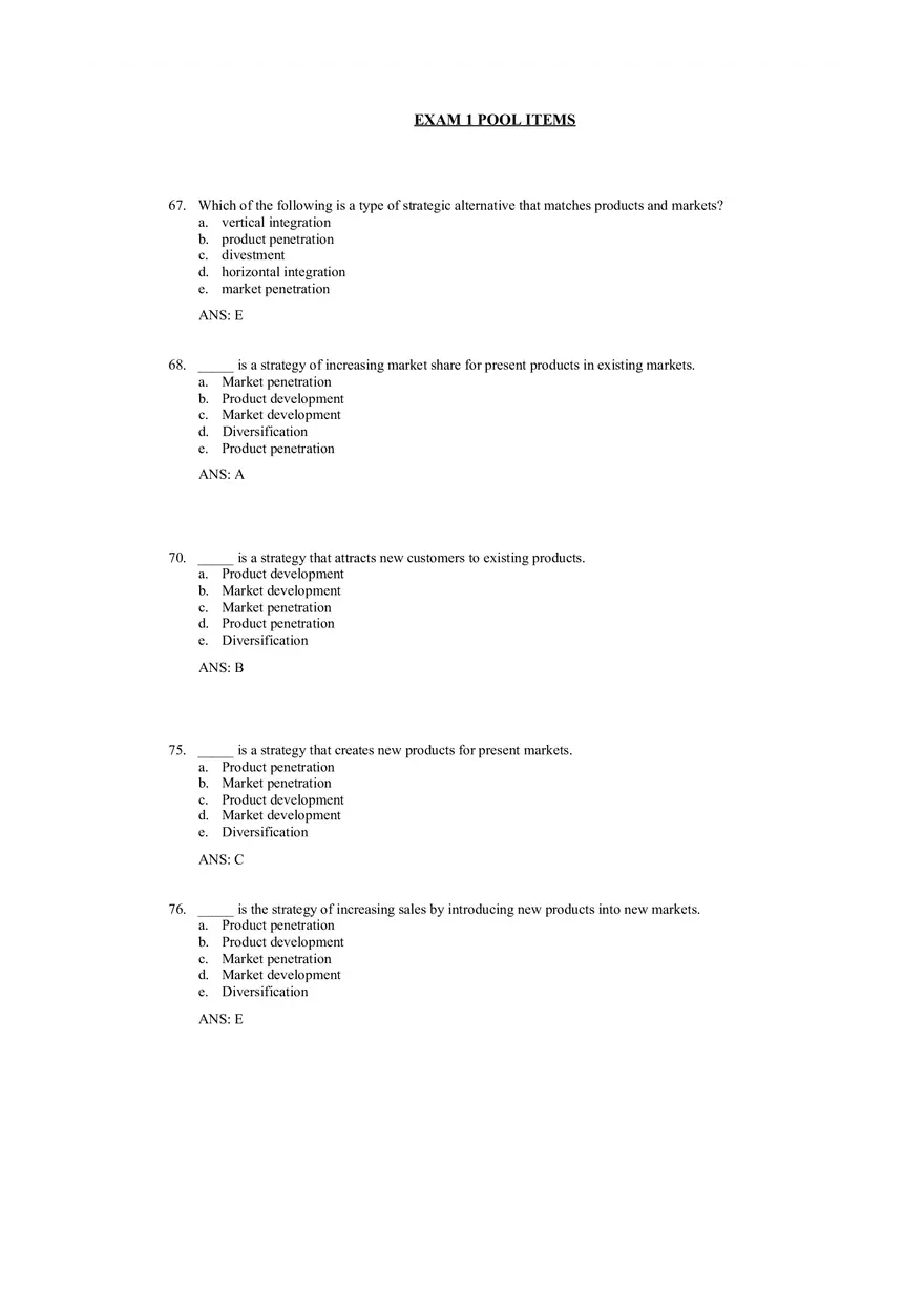 An Overview of Marketing Chapter 3 Answer Key - Page 8