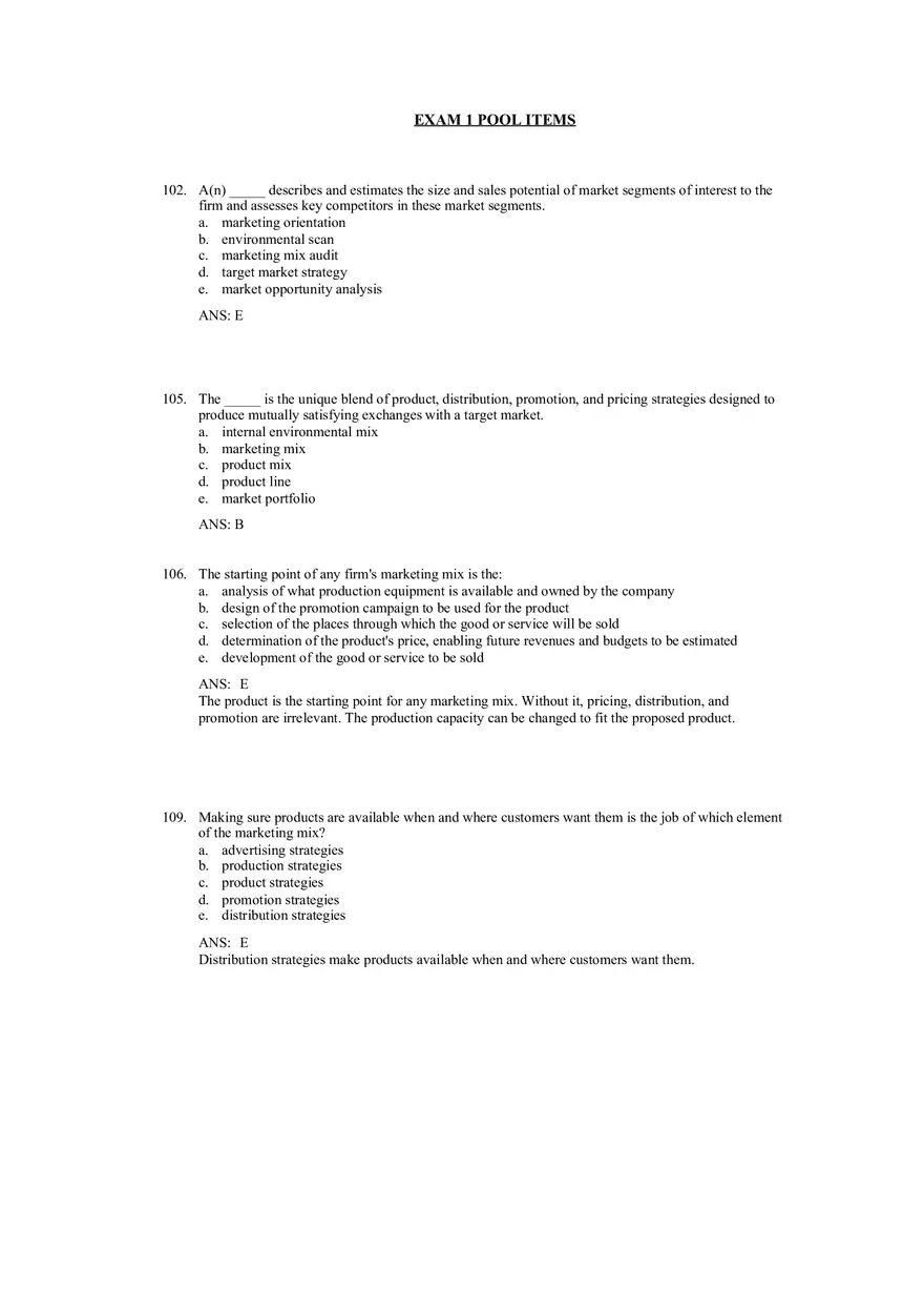 An Overview of Marketing Chapter 3 Answer Key - Page 9