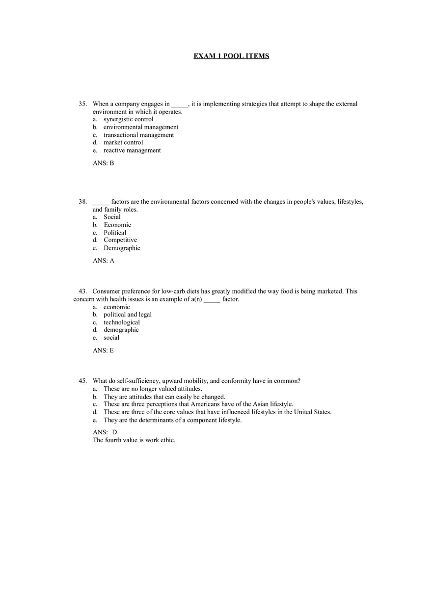 An Overview of Marketing Chapter 3 Answer Key - Page 12