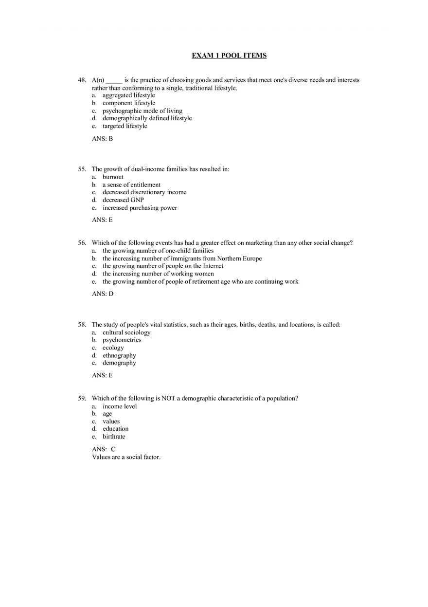 An Overview of Marketing Chapter 3 Answer Key - Page 13