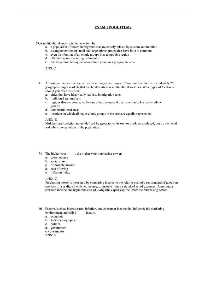 An Overview of Marketing Chapter 3 Answer Key - Page 14