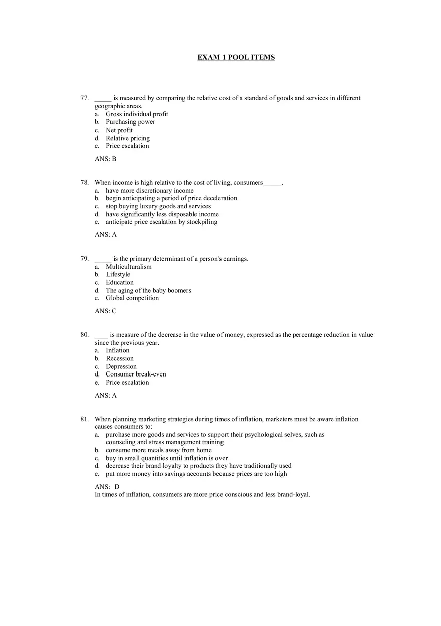 An Overview of Marketing Chapter 3 Answer Key - Page 15