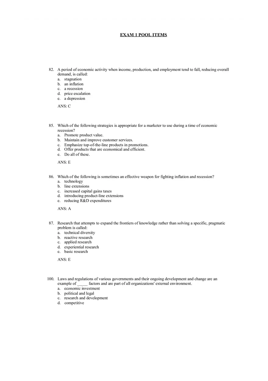 An Overview of Marketing Chapter 3 Answer Key - Page 16