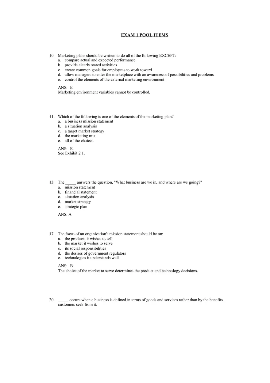 An Overview of Marketing Chapter 3 Answer Key - Page 4