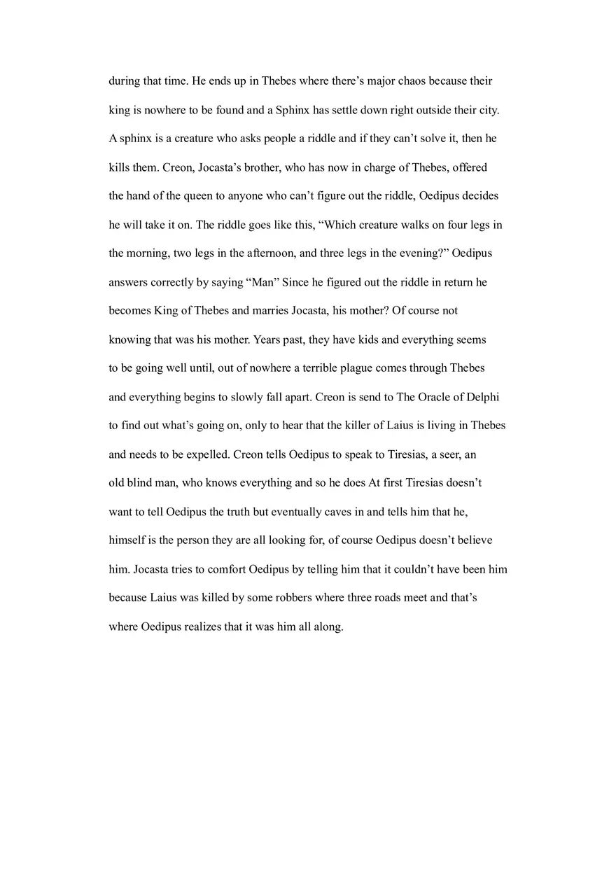 Oedipus - Summary - Page 3
